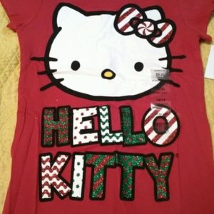 Hello Kitty red Christmas holiday shirt